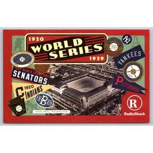 Postcard World Series 1920-1929 Radio Shack Shibe Park Philadelphia 2003 Unpost